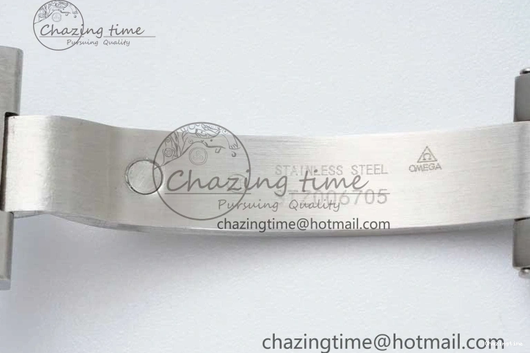 0405 UrbanChic Speedmaster Racing Master SS HKF Best Edition Blue Black Dial on SS Bracelet A 7808